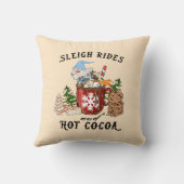 そり乗り物とホットココア クッション (裏面)