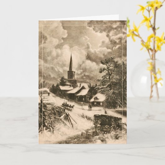 そり乗り カード (黄色い花)