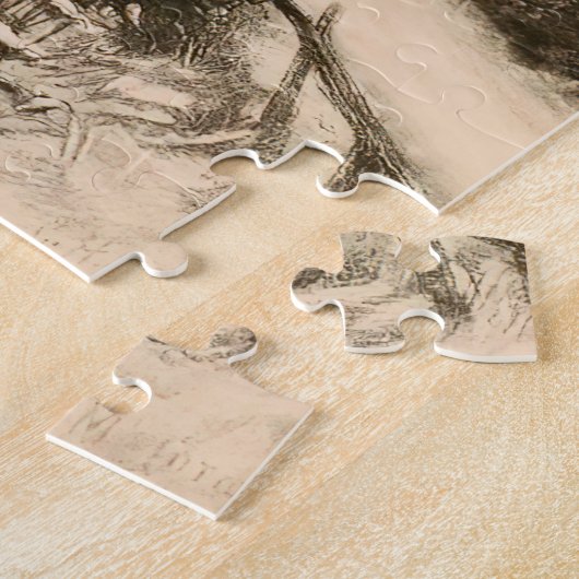 そり乗り ジグソーパズル (側面)