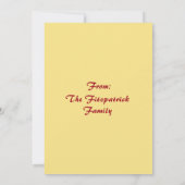 そり付きヴィンテージクリスマスカードとホリー カード (裏面)