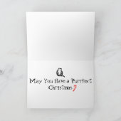 そり付きヴィンテージクリスマスキャット シーズンカード (内部)