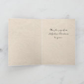 そり付き非常に陽気なクリスマスカード シーズンカード (内部)