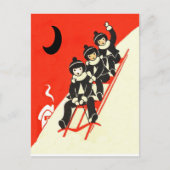 そり冬のはがきボーイ ポストカード (正面)