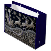 そり刺しゅう ラージペーパーバッグ (正面アングル)