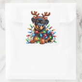 そり対応ロットワイラー応援! スクエアシール (バッグ)