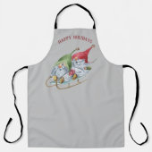 そり格言のカスタマイズ エプロン (正面)