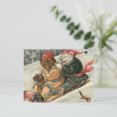 そり熊 ポストカード (スタンド正面)