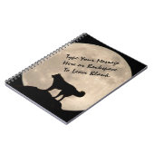 そり犬のノートパーソナライズでハスキーなジャーナル本 ノートブック (左側)