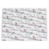 そり犬クリスマス抱き枕 ラージペーパーバッグ (正面)