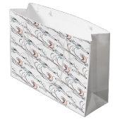 そり犬クリスマス抱き枕 ラージペーパーバッグ (裏面アングル)