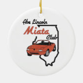 そり白のALMCサンタ セラミックオーナメント (裏面)