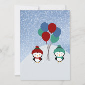 そり誕生日招待状 招待状 (裏面)