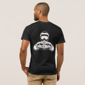 "そり軍隊"の黒のSledders.comのTシャツ Tシャツ (裏面フル)