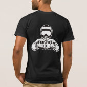 "そり軍隊"の黒のSledders.comのTシャツ Tシャツ (裏面)