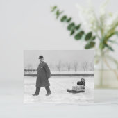 そり遊び、1912年 ポストカード (スタンド正面)