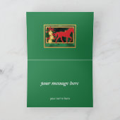 そり鐘テネシー州の歩くの馬のクリスマス シーズンカード (内部)