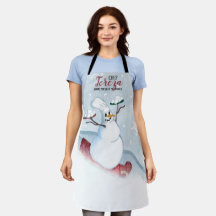 そり雪だるまシェフパーソナライズされた料理ベーキング