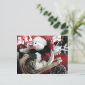 そり雪だるま ポストカード (スタンド正面)