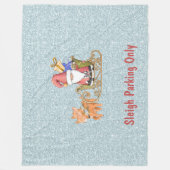 そり駐車場のみカスタマイズ可能 フリースブランケット (正面)