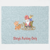 そり駐車場のみカスタマイズ可能 フリースブランケット (正面(横))