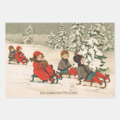 そり ラッピングペーパーシート (正面)