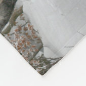 そり+乗る，雪，森，馬，冬，白，ギャロップ フリースブランケット (角)