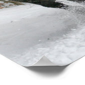 そり+乗る，雪，森，馬，冬，白，ギャロップ ポスター (角)