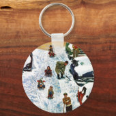 そり&掘り出し キーホルダー (正面)