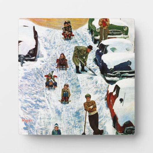 そり&掘り出し フォトプラーク (正面)