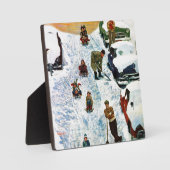 そり&掘り出し フォトプラーク (正面)