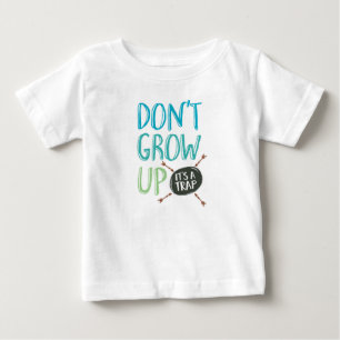 、それありますトラップの子供のTシャツが育たないで下さい ベビーTシャツ