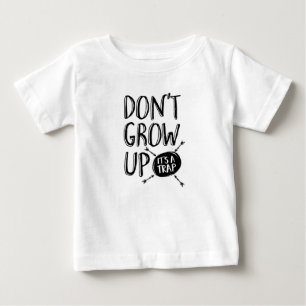 、それありますトラップの子供のTシャツが育たないで下さい ベビーTシャツ