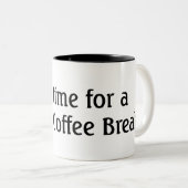 、それあります休憩の時間がストップ! ツートーンマグカップ (正面右)