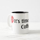 、それあります休憩の時間がストップ! ツートーンマグカップ (正面左)