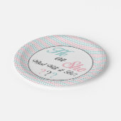 それある7"何が彼または彼女はパーティーをプレート明らかにします ペーパープレート (アングル)