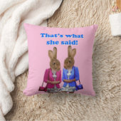 それおもしろいが彼女の言った文字 クッション (ブランケット)