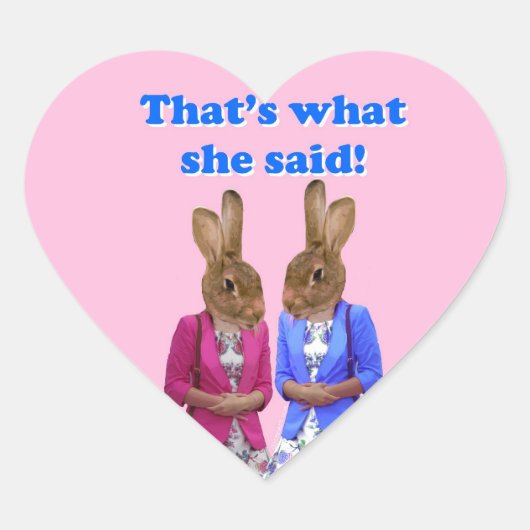 それおもしろいが彼女の言った文字 ハートシール (正面)