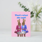 それおもしろいが彼女の言った文字 ポストカード (スタンド正面)