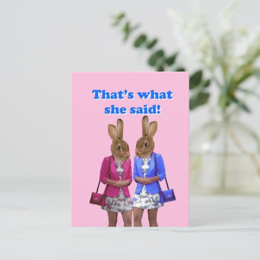 それおもしろいが彼女の言った文字 ポストカード (スタンド正面)