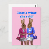 それおもしろいが彼女の言った文字 ポストカード (正面/裏面)