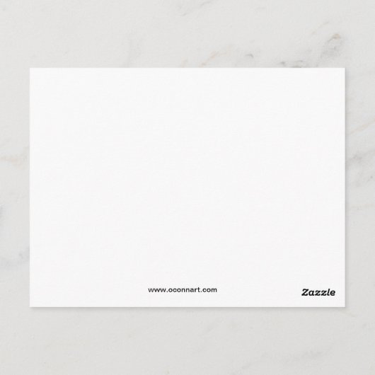 それおもしろいが彼女の言った文字 ポストカード (裏面)