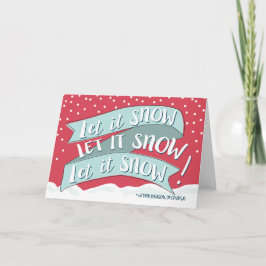 それおもしろいなクリスマスの挨拶状割り当てられる雪が降るため シーズンカード