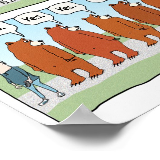 それおもしろいは君の後ろの熊か ポスター (角)