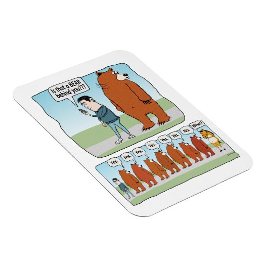 それおもしろいは君の後ろの熊か マグネット (右側)