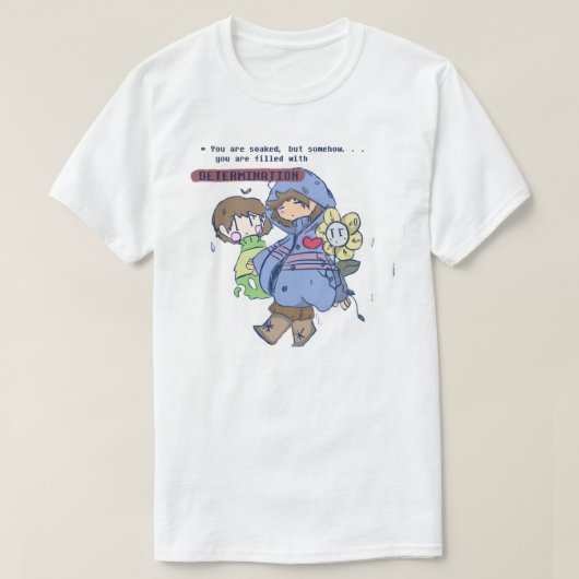 それおもしろいよりMens Frisk Undertale素晴らし Tシャツ (デザイン正面)
