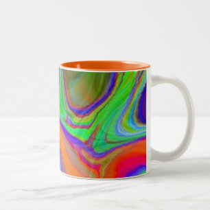 "それからしわを寄せられた"コーヒーmug~を時間を計れば! ツートーンマグカップ