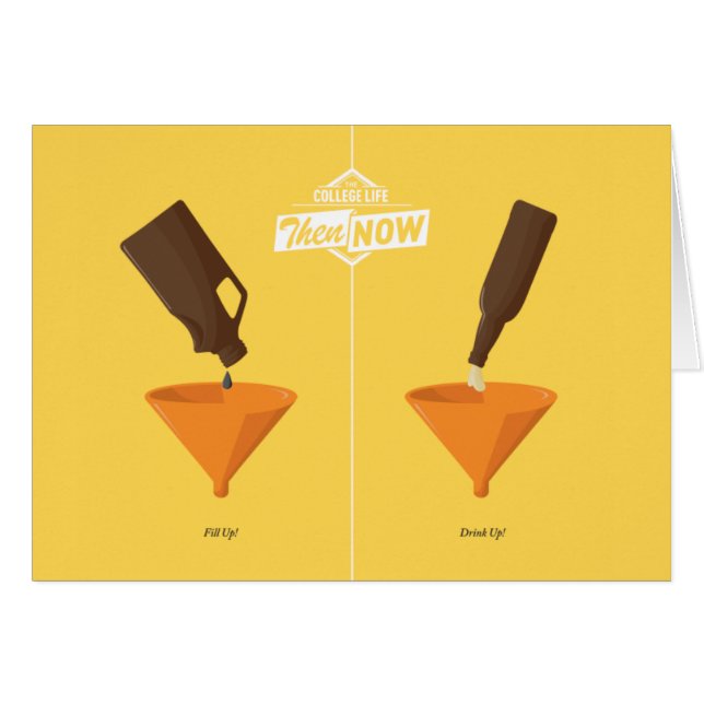 それからそして今: ビールPong (正面横)