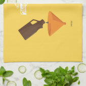 それからそして今: ビールPong キッチンタオル (折り畳み)