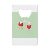 それからそして今: 卓球 クレジットカード栓抜き (正面)