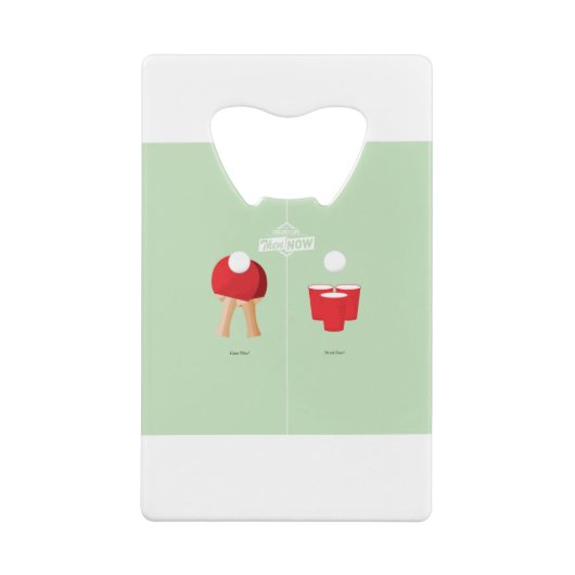 それからそして今: 卓球 クレジットカード栓抜き (裏面)